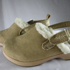 Oshkosh B'Gosh Kid Girl's Size 8 Brown Clogs #0585